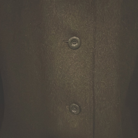 Vintage ECHTER LODEN Wool MADE IN AUSTRIA PEA COAT Green SIZE 12 USA! - Picture 2 of 10